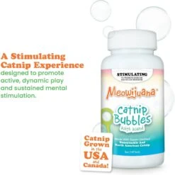 Meowijuana Bubbles With Honeysuckle Catnip, 5-oz Bottle -Trixie || Catit || Nature's Miracle Shop 346166 PT3. AC SS1800 V1637002890