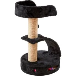 Two By Two The Camellia Sisal Cat Tree, Small, Black -Trixie || Catit || Nature's Miracle Shop 346901 PT2. AC SS1800 V1638311819
