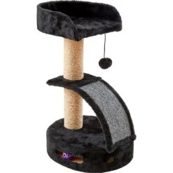 Two By Two The Camellia Sisal Cat Tree, Small, Black -Trixie || Catit || Nature's Miracle Shop 346901 PT4. AC SS1800 V1638311201