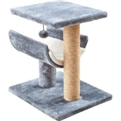 Two By Two The Hazel Sisal Cat Tree, Small, Grey -Trixie || Catit || Nature's Miracle Shop 346903 PT2. AC SS1800 V1638312437