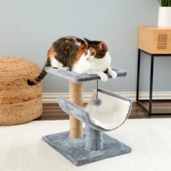 Two By Two The Hazel Sisal Cat Tree, Small, Grey -Trixie || Catit || Nature's Miracle Shop 346903 PT3. AC SS1800 V1638317214