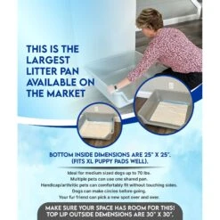 Shirley K's Senior Cat Litter Box, X-Large -Trixie || Catit || Nature's Miracle Shop 347408 PT4. AC SS1800 V1679682947