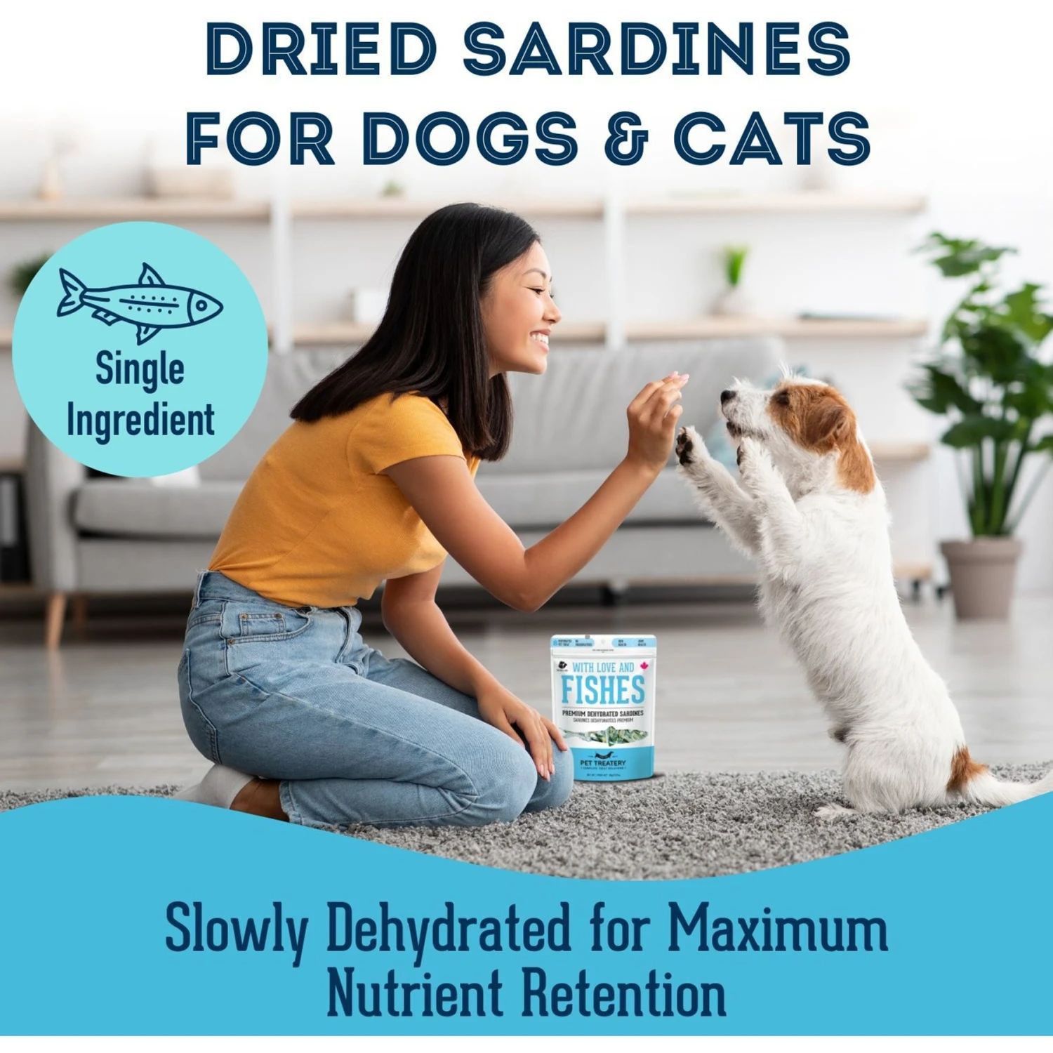 The Granville Island Pet Treatery 'With Love & Fishes Dehydrated Sardine Dog & Cat Treats 5 The Granville Island Pet Treatery 'With Love & Fishes Dehydrated Sardine Dog & Cat Treats - Image 3