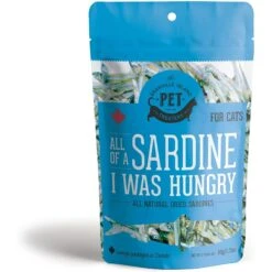 The Granville Island Pet Treatery 'All Of A Sardine I Was Hungry Dehydrated Sardine Dog & Cat Treats, 1.76-oz Bag