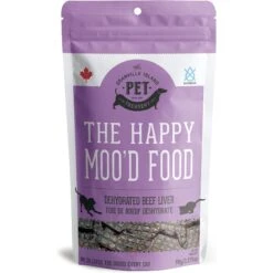 The Granville Island Pet Treatery The Happy Moo'D Food Dehydrated Beef Liver Dog & Cat Treats, 3.17-oz Bag