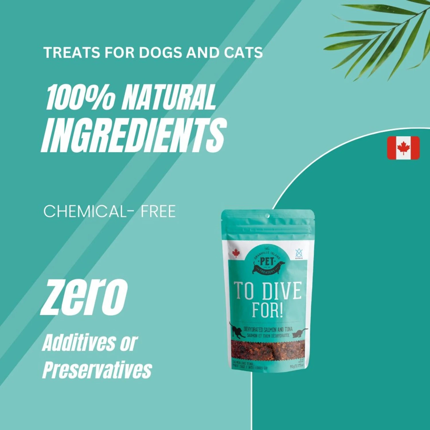 The Granville Island Pet Treatery To Dive For! Dehydrated Salmon & Tuna Dog & Cat Treats, 3.17-oz Bag 5 The Granville Island Pet Treatery To Dive For! Dehydrated Salmon & Tuna Dog & Cat Treats, 3.17-oz Bag - Image 3