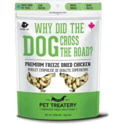 The Granville Island Pet Treatery Why Did The Dog Cross The Road? Freeze-Dried Chicken Dog & Cat Treats, 1.76-oz Bag
