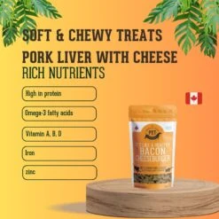 The Granville Island Pet Treatery It's Like A Healthy Bacon Cheeseburger Pork & Cheese Soft Chew Dog & Cat Treats, 6.17-oz Bag -Trixie || Catit || Nature's Miracle Shop 347625 PT4. AC SS1800 V1698846781