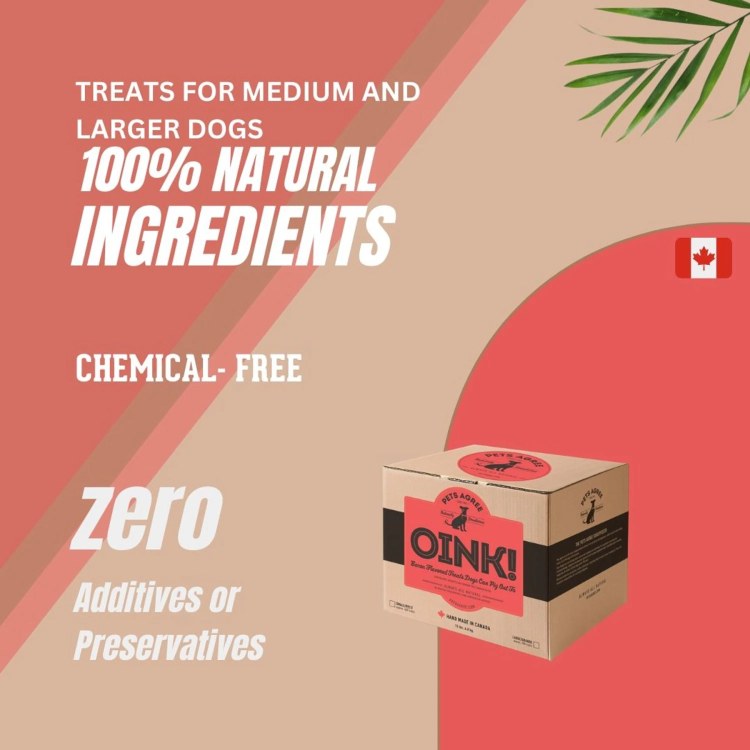 The Granville Island Pet Treatery Oink! Pets Agree Bacon Flavored Dog Treats, 32-oz Bag, Large 9 The Granville Island Pet Treatery Oink! Pets Agree Bacon Flavored Dog Treats, 32-oz Bag, Large - Image 7