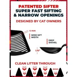 IPrimio Non Stick Coated Aluminum, Cat Scooper, X-Large, Black 13 IPrimio Non Stick Coated Aluminum, Cat Scooper, X-Large, Black -Trixie || Catit || Nature's Miracle Shop 352824 PT5. AC SS1800 V1642532212