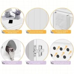 Yaheetech Washroom Bench Enclosed Cat House Cat Litter Box -Trixie || Catit || Nature's Miracle Shop 353531 PT3. AC SS1800 V1688149965