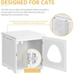 Yaheetech Washroom Bench Enclosed Cat House Cat Litter Box -Trixie || Catit || Nature's Miracle Shop 353531 PT4. AC SS1800 V1688149076