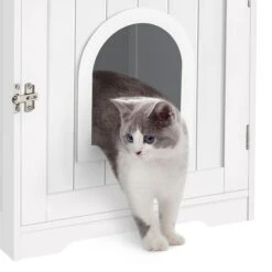 Yaheetech Washroom Bench Enclosed Cat House Cat Litter Box -Trixie || Catit || Nature's Miracle Shop 353531 PT8. AC SS1800 V1657657123
