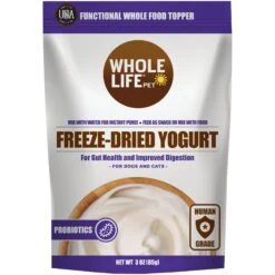 Whole Life Natural Solutions Yogurt Powder Dog & Cat Freeze-Dried Treats, 3-oz Bag