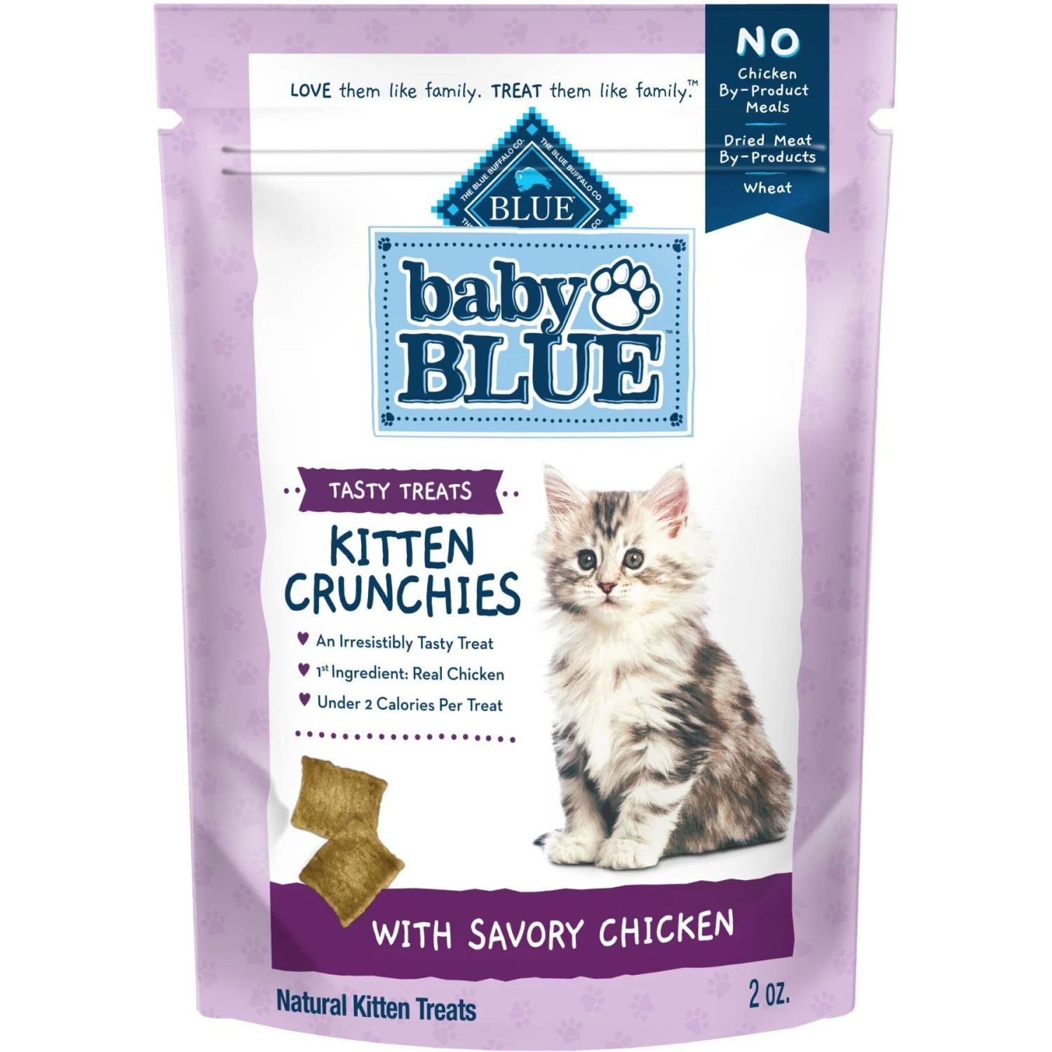 Blue Buffalo Baby Blue Savory Chicken Kitten Treats, 2-oz Bag 3 Blue Buffalo Baby Blue Savory Chicken Kitten Treats, 2-oz Bag