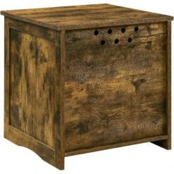 Sweet Barks Enclosed House Side Table Cat Litter Box, Rustic Brown -Trixie || Catit || Nature's Miracle Shop 354503 PT6. AC SS1800 V1640040156