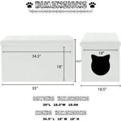 Sweet Barks Designer Enclosure Hidden Washroom Bench Ottoman Cat Litter Box 13 Sweet Barks Designer Enclosure Hidden Washroom Bench Ottoman Cat Litter Box -Trixie || Catit || Nature's Miracle Shop 354508 PT2. AC SS1800 V1640044595