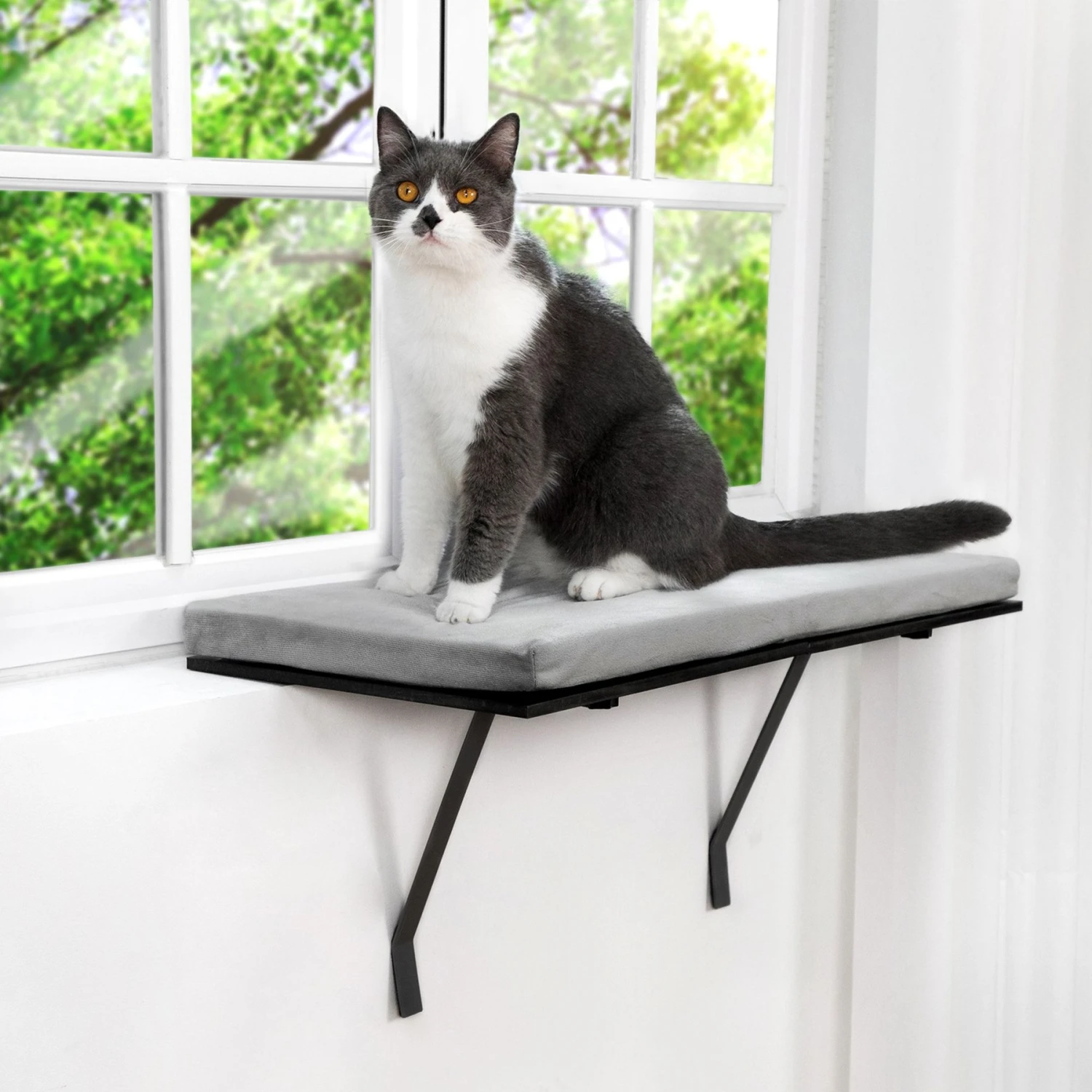 Coziwow Wall-mounted Cat Window Perch 5 Coziwow Wall-mounted Cat Window Perch - Image 3