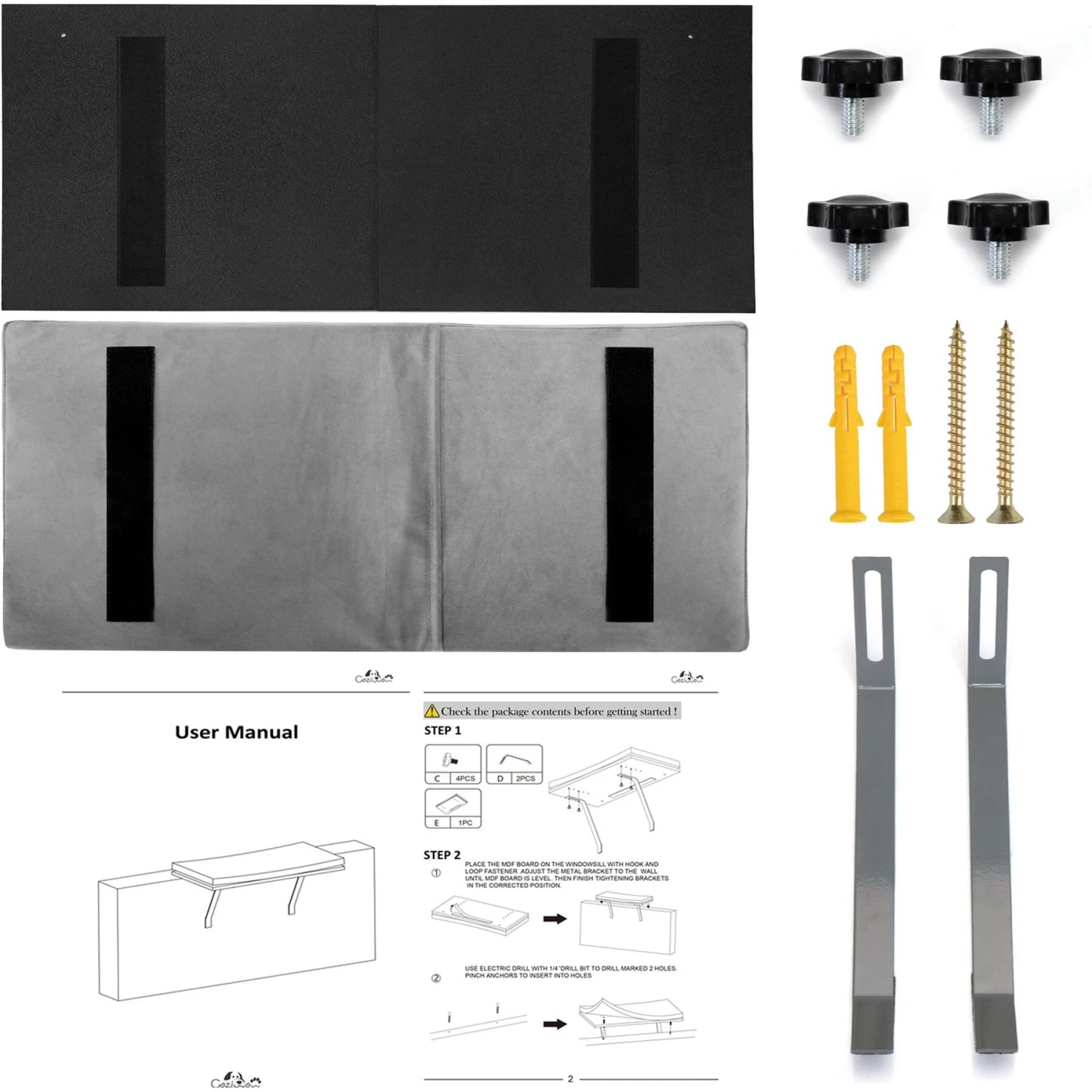 Coziwow Wall-mounted Cat Window Perch 7 Coziwow Wall-mounted Cat Window Perch - Image 5