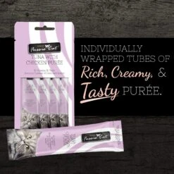 Fussie Cat Tuna With Chicken Puree Lickable Cat Treats, 0.5-oz Pouch, Pack Of 4 9 Fussie Cat Tuna With Chicken Puree Lickable Cat Treats, 0.5-oz Pouch, Pack Of 4 -Trixie || Catit || Nature's Miracle Shop 355864 PT1. AC SS1800 V1641542187