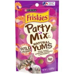 Friskies Party Mix Natural Yums Wild Shrimp Flavor Crunchy Cat Treats