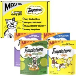Temptations Classics & MixUps Mega Variety Pack Crunchy & Soft Cat Treats
