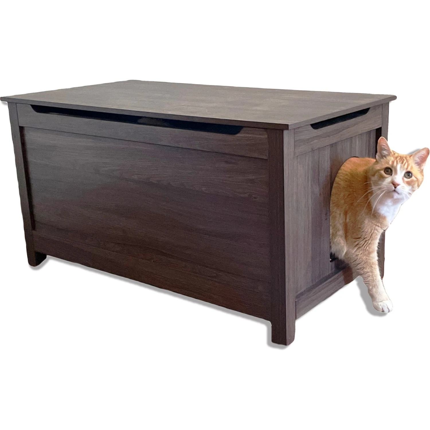 Designer Pet Products Parker Designer Wood Catbox Furniture Litter Box Enclosure, 36-in 4 Designer Pet Products Parker Designer Wood Catbox Furniture Litter Box Enclosure, 36-in - Image 2