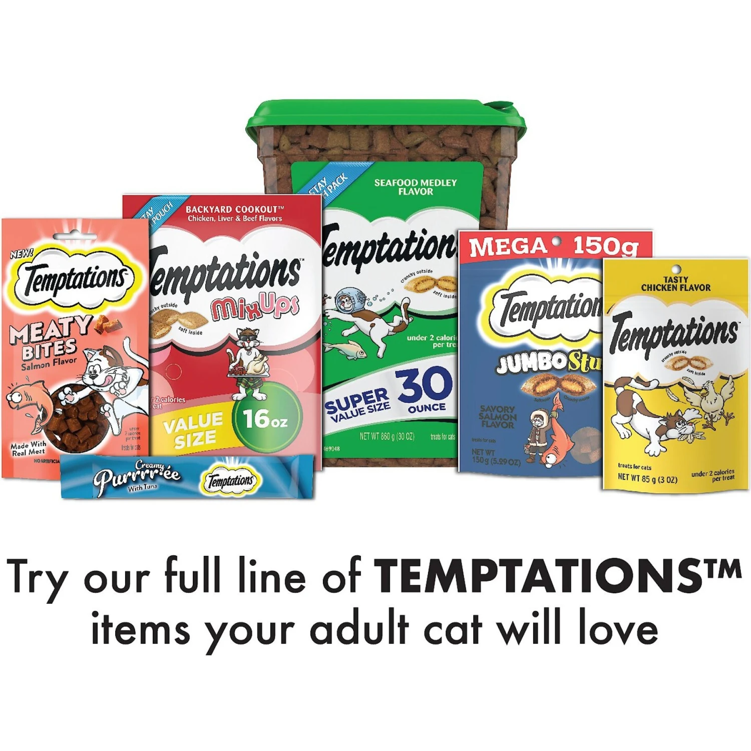 Temptations Chicken & Dairy & Salmon & Dairy Flavor Soft & Crunchy Kitten Treat Multipack, 6.3-oz, 4 Pack 11 Temptations Chicken & Dairy & Salmon & Dairy Flavor Soft & Crunchy Kitten Treat Multipack, 6.3-oz, 4 Pack - Image 9