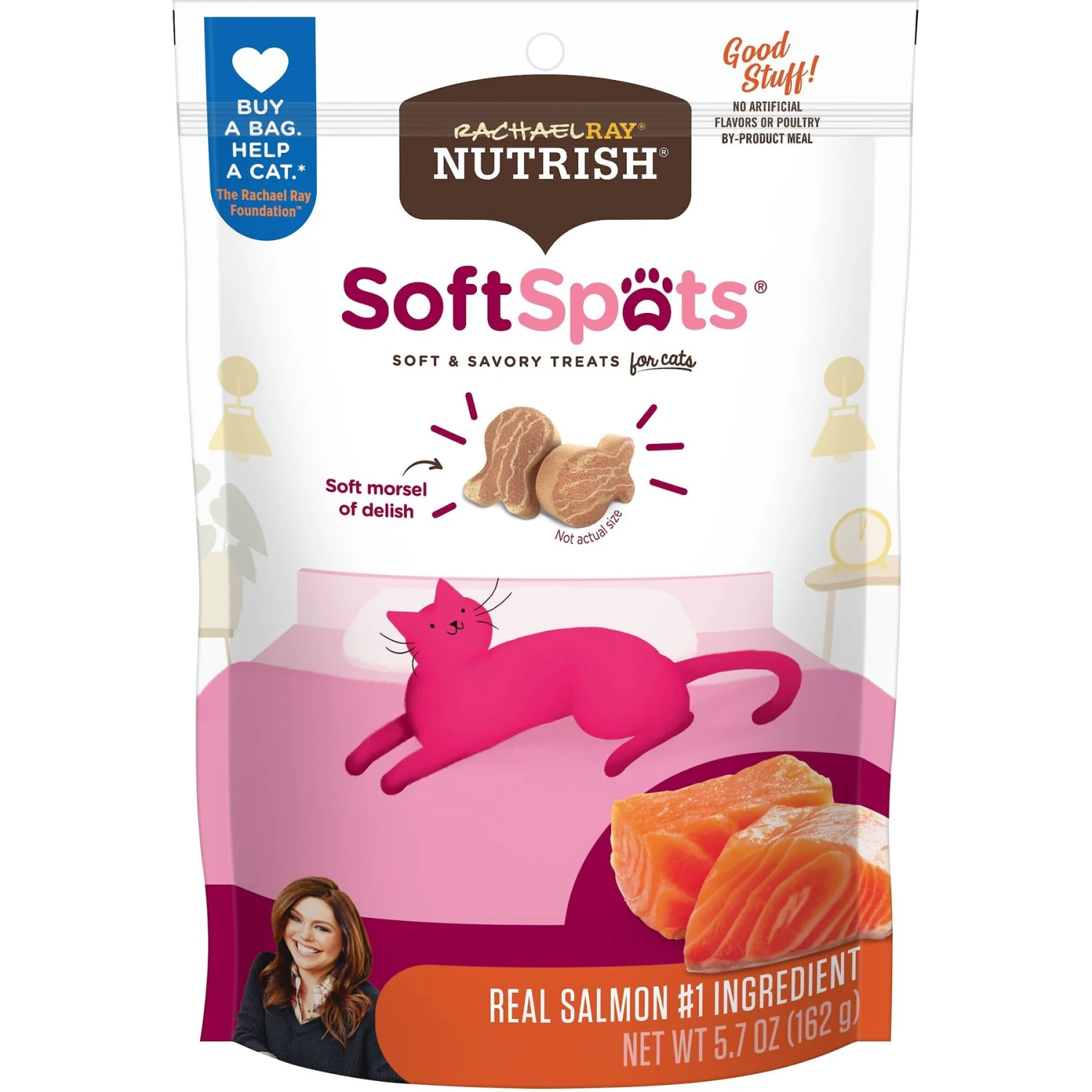 Rachael Ray Nutrish Soft Spots Salmon Cat Treats 3 Rachael Ray Nutrish Soft Spots Salmon Cat Treats