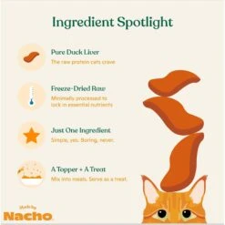 Made By Nacho Freeze-Dried Duck Liver Cat Treats -Trixie || Catit || Nature's Miracle Shop 369930 PT3. AC SS1800 V1698247063