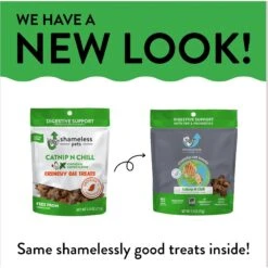Shameless Pets Catnip N Chill Crunchy Cat Treats, 2.5-oz Bag -Trixie || Catit || Nature's Miracle Shop 370156 PT1. AC SS1800 V1695656496