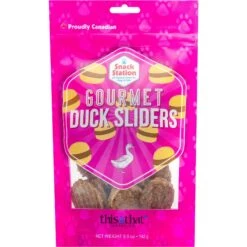 This And That Canine Company Snack Station Duck Sliders Dehydrated Cat & Dog Treats, 5-oz Bag