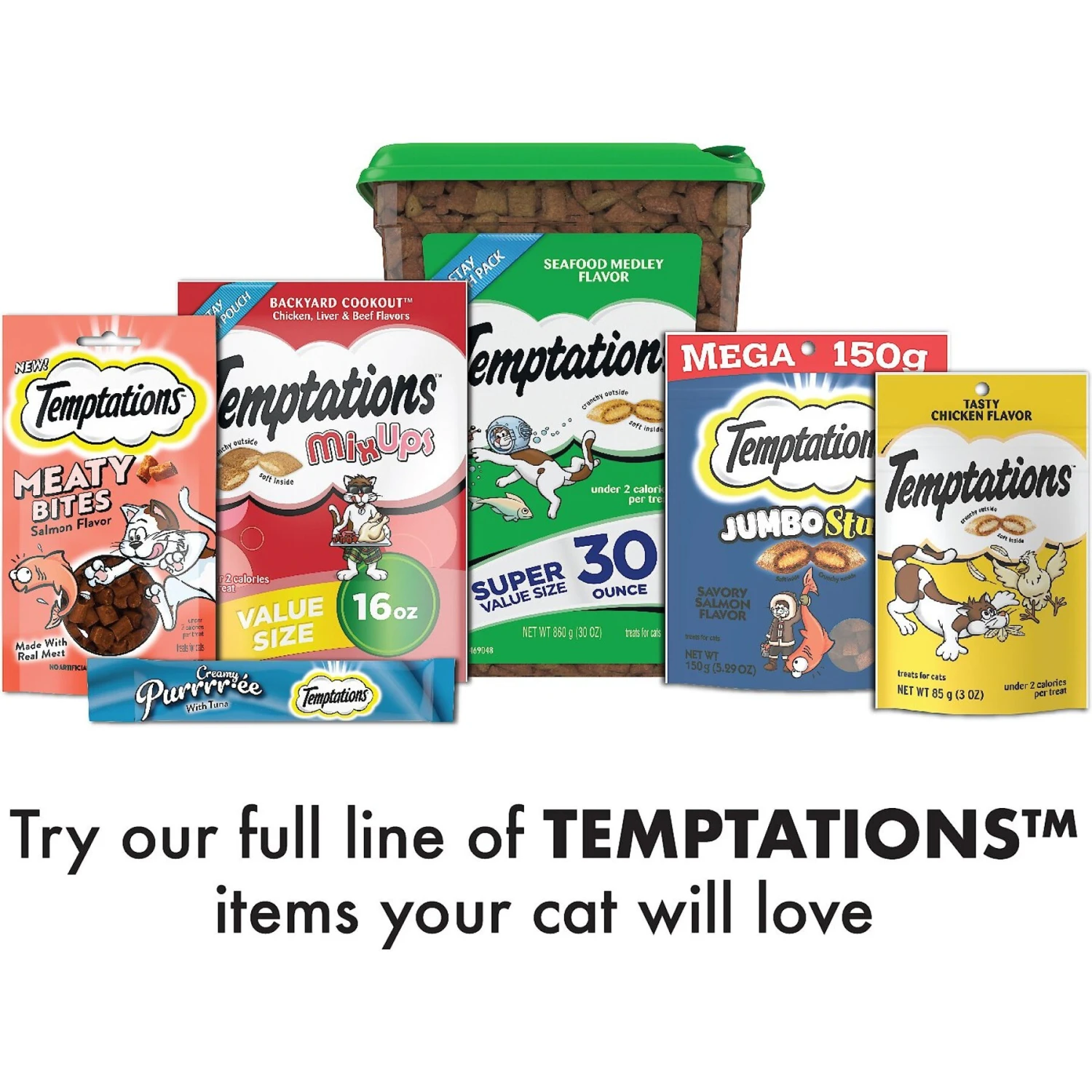 Temptations MixUps Purricorn Chicken Dairy & Shrimp Flavors Crunchy & Soft Cat Treats, 3-oz Bag 11 Temptations MixUps Purricorn Chicken Dairy & Shrimp Flavors Crunchy & Soft Cat Treats, 3-oz Bag - Image 9