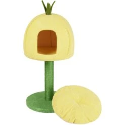 Frisco Pineapple 33.5" Plush Cat Scratching Post And Condo -Trixie || Catit || Nature's Miracle Shop 371361 PT3. AC SS1800 V1664373498