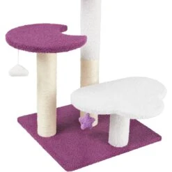 Frisco Star, Moon And Cloud 25" Plush Cat Tree -Trixie || Catit || Nature's Miracle Shop 371373 PT3. AC SS1800 V1670967425