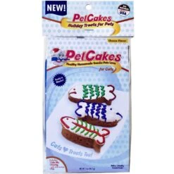 PetCakes Holiday Cheese Flavored Cake Kit Cat Treats, 5-oz Bag
