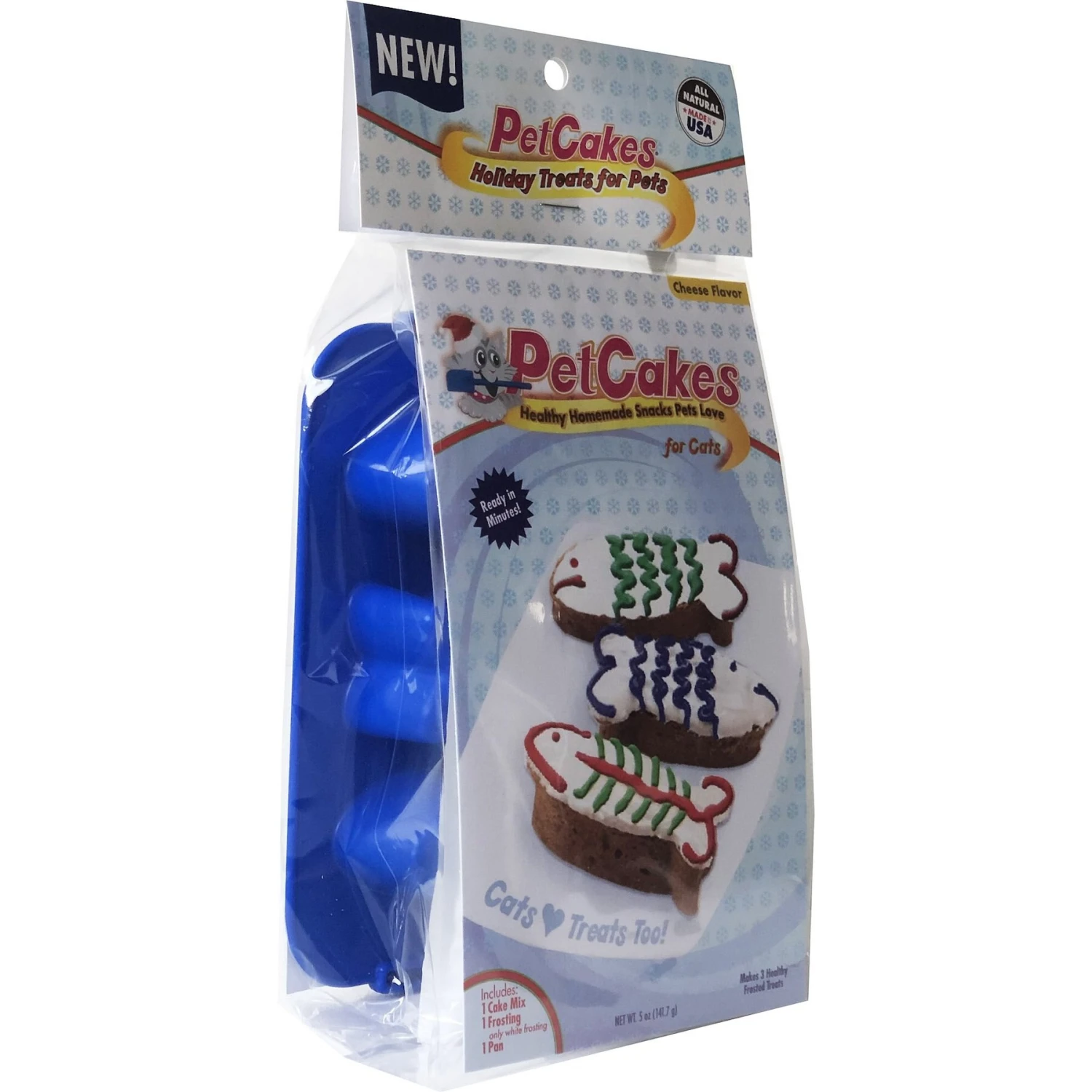 PetCakes Holiday Cheese Flavored Cake Kit Cat Treats, 5-oz Bag 4 PetCakes Holiday Cheese Flavored Cake Kit Cat Treats, 5-oz Bag - Image 2