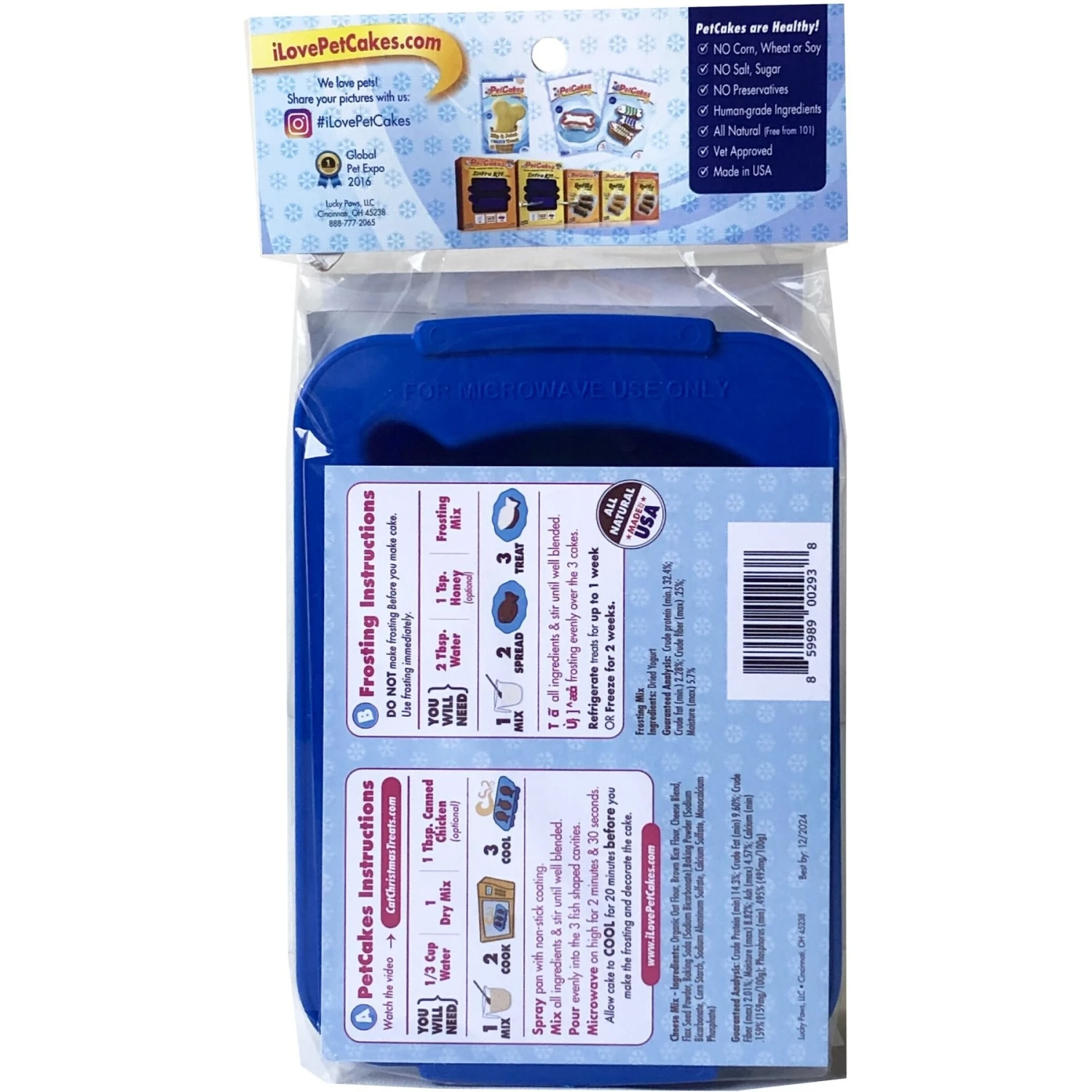 PetCakes Holiday Cheese Flavored Cake Kit Cat Treats, 5-oz Bag 5 PetCakes Holiday Cheese Flavored Cake Kit Cat Treats, 5-oz Bag - Image 3