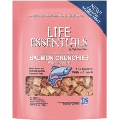 Cat-Man-Doo Life Essentials Wild Alaskan Salmon Crunchies Freeze-Dried Dog & Cat Treats, 5-oz Bag