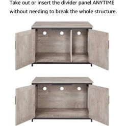 Unipaws Cat Litter Box Enclosure With Top Opening, Weathered Gray 14 Unipaws Cat Litter Box Enclosure With Top Opening, Weathered Gray -Trixie || Catit || Nature's Miracle Shop 373041 PT4. AC SS1800 V1650098824