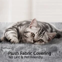 Yaheetech 3-Level Plush Cat Tree, Light Gray, Large -Trixie || Catit || Nature's Miracle Shop 373193 PT4. AC SS1800 V1647471708