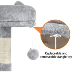 Yaheetech 3-Level Plush Cat Tree, Light Gray, Large -Trixie || Catit || Nature's Miracle Shop 373193 PT7. AC SS1800 V1647471124