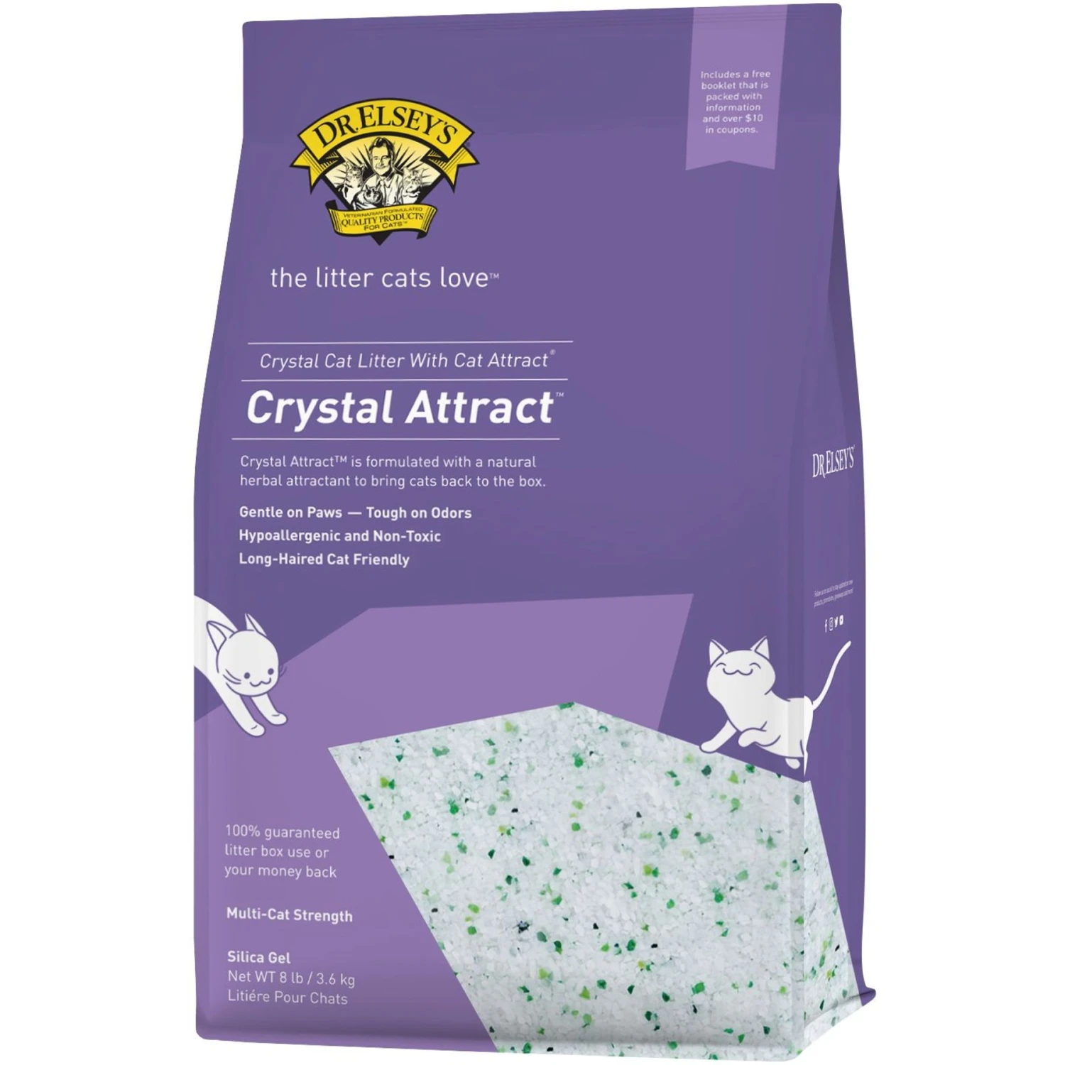 Dr. Elsey's Crystal Attract Long-Hair Crystal Cat Litter 3 Dr. Elsey's Crystal Attract Long-Hair Crystal Cat Litter