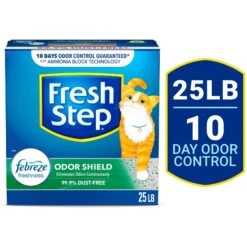 Fresh Step Odor Shield Febreze Scented Clumping Clay Cat Litter