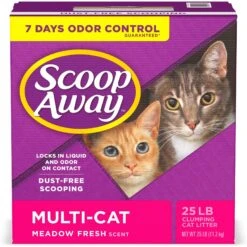 Scoop Away Multi-Cat Meadow Fresh Scented Clumping Clay Cat Litter -Trixie || Catit || Nature's Miracle Shop 49010 PT5. AC SS1800 V1694464706