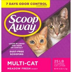 Scoop Away Multi-Cat Meadow Fresh Scented Clumping Clay Cat Litter -Trixie || Catit || Nature's Miracle Shop 49010 PT6. AC SS1800 V1694455148
