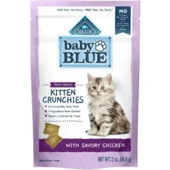 Blue Buffalo Baby Blue Savory Salmon Kitten Treats, 2-oz Bag & Blue Buffalo Baby Blue Savory Chicken Kitten Treats, 2-oz Bag -Trixie || Catit || Nature's Miracle Shop 501774 PT6. AC SS1800 V1649355385