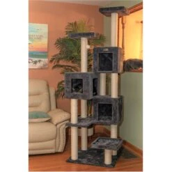 Armarkat Real Wood Giant Cat Tower, Dark Gray, 80-in -Trixie || Catit || Nature's Miracle Shop 515582 PT2. AC SS1800 V1649341007