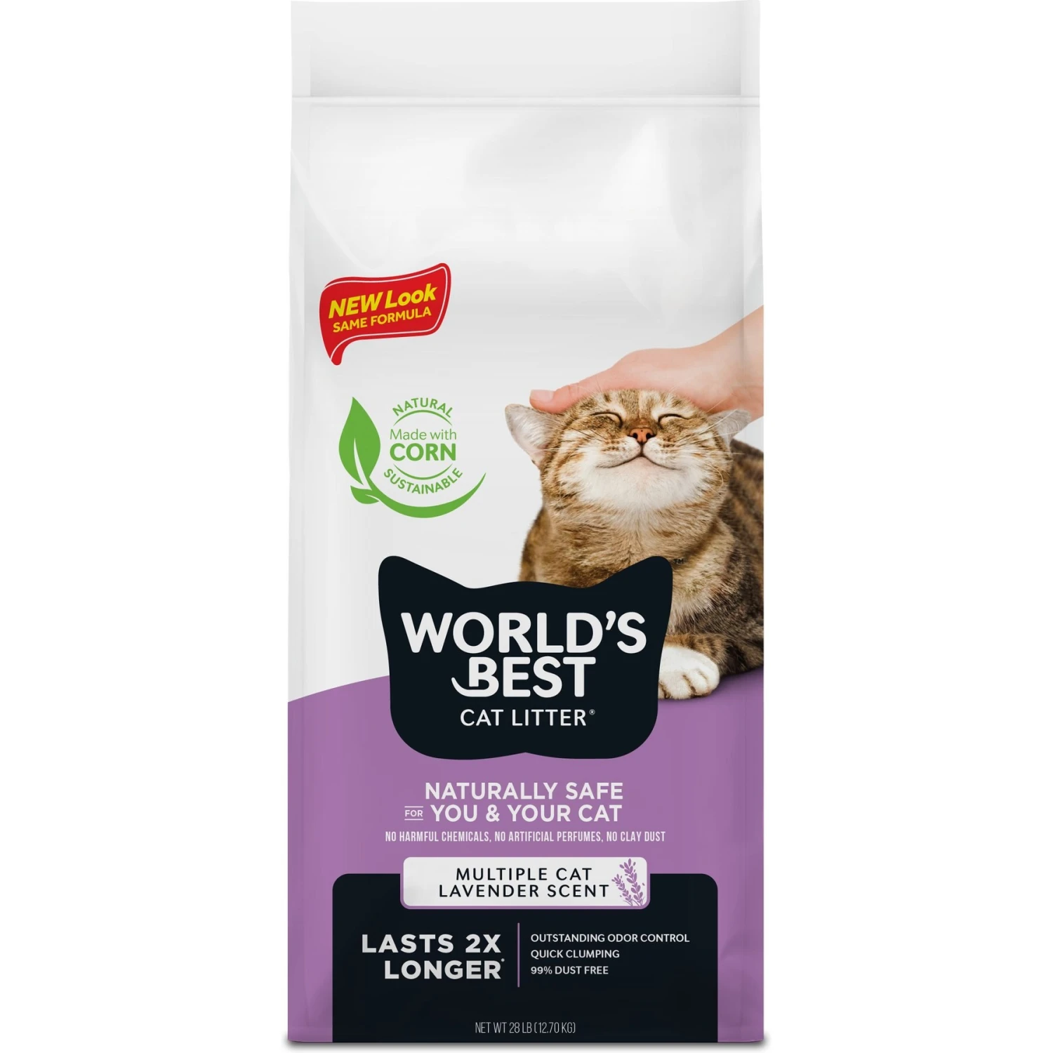 World's Best Lavender Scented Clumping Corn Cat Litter 3 World's Best Lavender Scented Clumping Corn Cat Litter