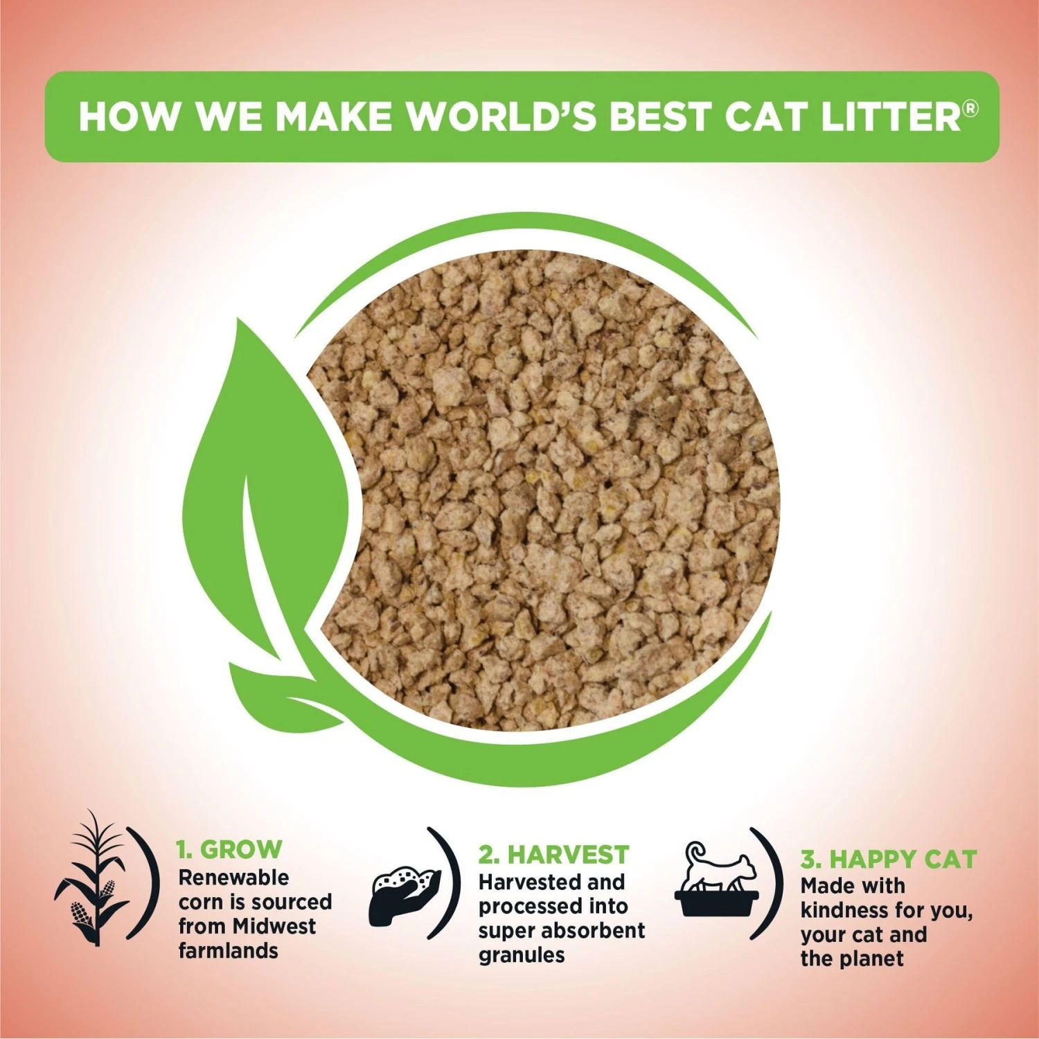 World's Best Multi-Cat Unscented Clumping Corn Cat Litter 6 World's Best Multi-Cat Unscented Clumping Corn Cat Litter - Image 4